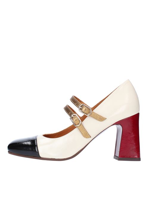 CHIE MIHARA OLY pumps in shiny leather with laminated trim CHIE MIHARA | OLYBIANCO